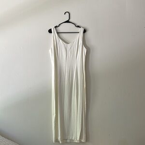 Unlabeled simple scoop tank top dress